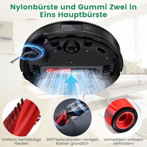 Kit Complet Accessoires KiimSin Pour Roborock Saros 10 - Brosse à Rouleau, 4 Chiffons Vadrouille, 3 Chiffons Bords, 4 Sacs Poussière, 2 Filtres HEPA, 4 Brosses Latérales