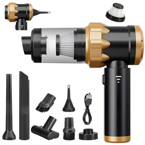 [JAMAIS UTILISÉ] Aspirateur à main sans fil 18 000 Pa, avec batterie intégrée. Idéal pour la voiture, le bureau, la cuisine et la maison. Couleur : noir.