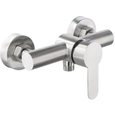 [JAMAIS UTILISÉ] Mitigeur de douche monocommande, robinet de douche mural en acier inoxydable 304, mitigeur de douche monocommande avec accessoires de montage, mitigeur de douche mural pour baignoire  (1/5)