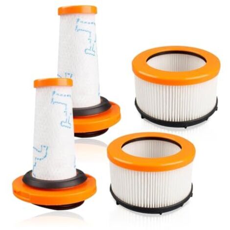 [JAMAIS UTILISÉ] Pièces de rechange pour filtres d'aspirateur Rowenta X-FORCE FLEX 9.60 et X-NANO ESSENTIAL RH20 RH203 RH207 : 2 filtres en mousse + 2 filtres moteur (1/5)