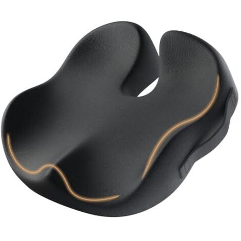 [JAMAIS UTILISÉ] Coussin ergonomique pour chaise de bureau, coussin de siège pour le coccyx avec soulagement de la pression, coussins de chaise en mousse à mémoire de forme pour jeux vidéo, voiture et (1/5)