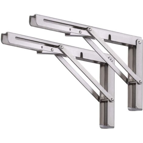 Equerre pliable Équerres pour Étagères, Lot de 2 Pcs Support d'étagère ...