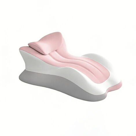 Oreiller ergonomique cervical mémoire de forme 58x38x23cm coussin lombaire multifonctionnel
