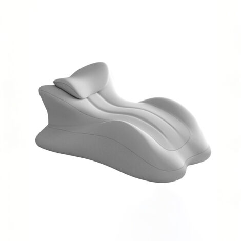Oreiller ergonomique cervical mémoire de forme 58x38x23cm coussin lombaire multifonctionnel