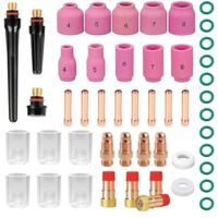 Kit d'accessoires de soudage 49 pièces pour poste à souder TIG WP26/17/18/26, comprenant : accessoires pour poste à souder, flexibles et torche TIG.