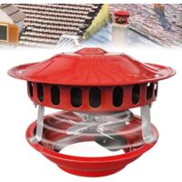 Extracteur de fumée silencieux 100 W pour cheminée, ventilateur d'extraction de 12 à 21 cm, à 7 pales.