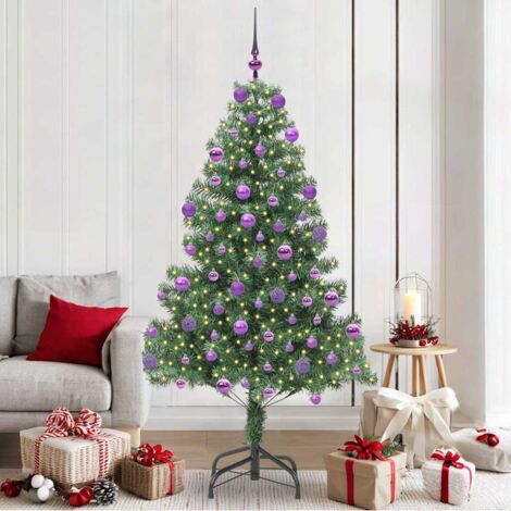 Sapin de Noël avec 300 LED avec support Rose 180 cm PVC vidaXL | Leroy Merlin Sapin de Noël avec 300 LED avec support Rose 180 cm PVC vidaXL | Leroy Merlin