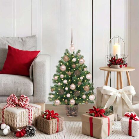 Sapin de Noel Artificiel 180 cm Premium, Arbre Épicéa Scandinave [100% Moulage par Injection], Sapin Noël Artificiel Inclus avec Support en Bois Certifié FSC, Arbre Fabriqué dans l'UE