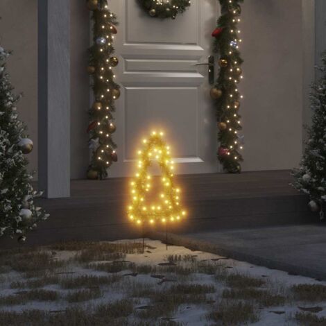 Décoration lumineuse arbre de Noël piquets 3 pcs 50 LED 30 cm (1/5)