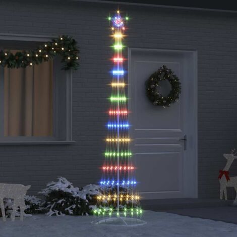 Arbre de Noël LED Multicolore 70 x 70 x 250 cm Métal