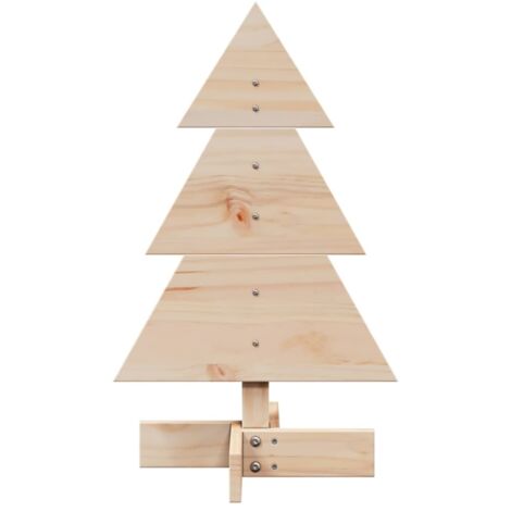 Arbre de Noël en bois pour décoration 60 cm bois massif de pin