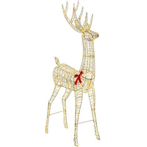Renne 3D Blanc chaud 180 cm PET (1/5)