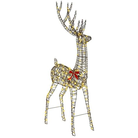 Renne 3D Blanc chaud 180 cm Rotin