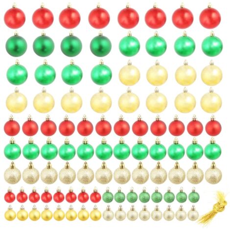 Lot de 2 boules décoratives de Noël en verre blanc - Deco de fêtes de fin d'année