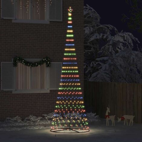 Arbre de Noël LED Multicolore 160 x 160 x 500 cm Métal (1/5)