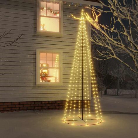 Arbre de Noël cône 310 LED Blanc chaud 100x300 cm (1/5)