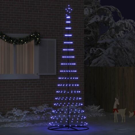 Arbre de Noël LED Bleu 100,5 x 100,5 x 302,5 cm Métal (1/5)