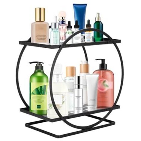 Panier De Douche En Métal Doré Pour Rangement Salle De Bain - Organisateur Mural Ou Suspendu Essentials