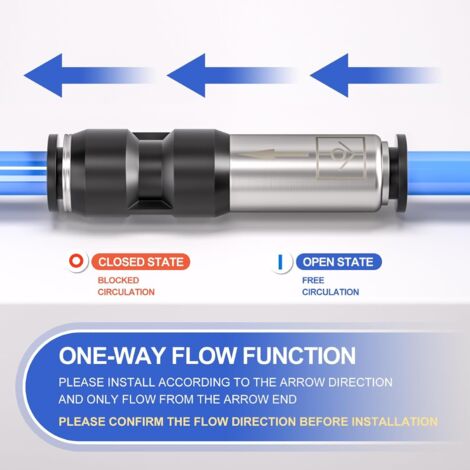 Clapet Anti-Retour Pneumatique En Laiton - Haute Résistance - Pour Air/Eau/Huile/Gaz - Neuf