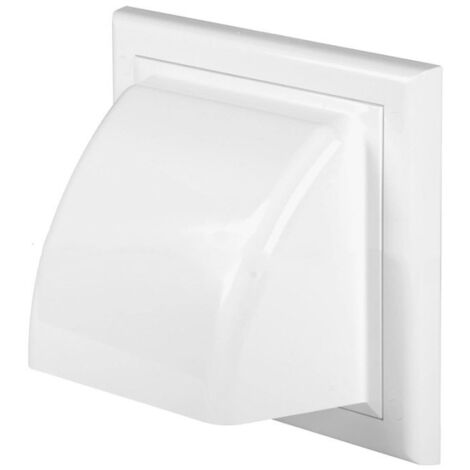 Grille d'aération Vents couvrant retour ABS blanc couvercle extérieur,Article unique, 150mm (1/5)
