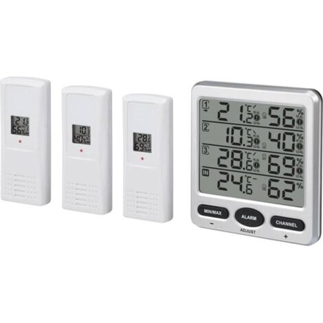 Thermomètre Numérique Sans Fil – Intérieur/extérieur – 2 Capteurs – Station Météo