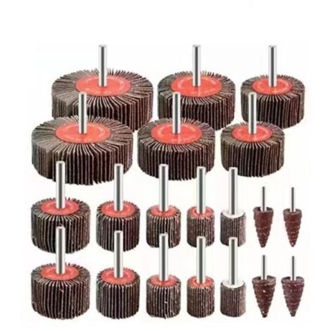 Kit Polissage Pour Perceuse - 6 Meules Avec Arbres 1/4 Pouces