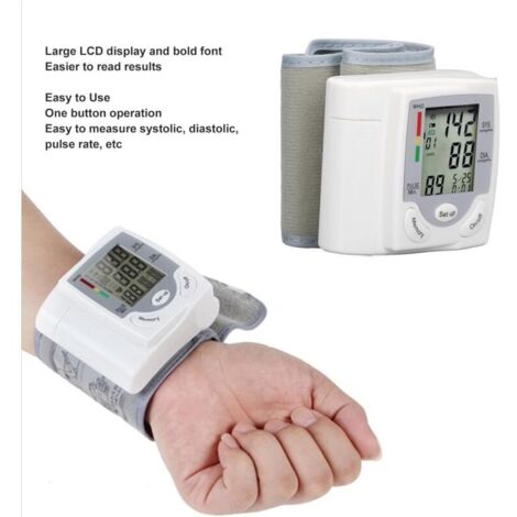 Tensiomètre électronique Bras Avec écran LCD - Mesure Simple De La Tension Artérielle à Domicile