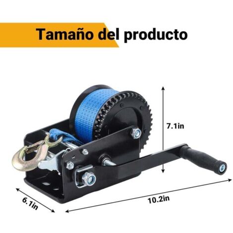 YAOYAOO Treuil Manuel Pour Remorque De Bateau, 1200lbs Acier