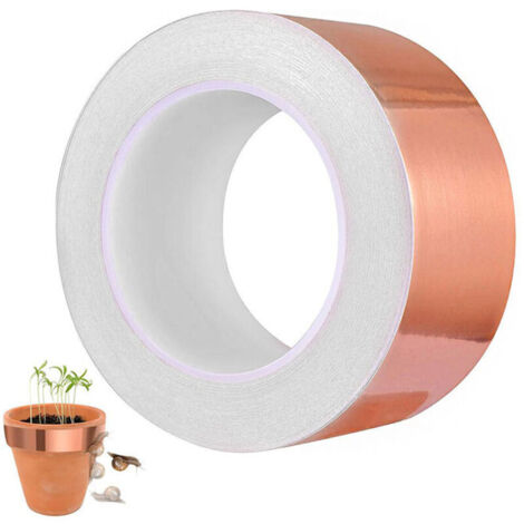 Ruban de cuivre auto-adhésif 20 m x 30 mm,blindage EMI, feuille de ultra fin,Bande adhésive en cuivre Ruban en cuivre,Soudable, conducteur simple face,
