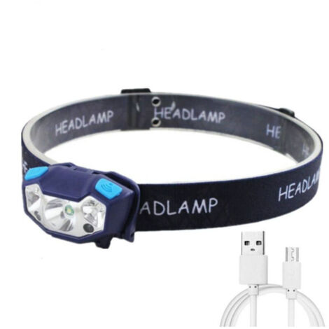 Bandeau frontal rechargeable USB, avec 5 mode d'éclairage et détecteur de mouvements - Sport & Plein air Bandeau frontal rechargeable USB, avec 5 mode d'éclairage et détecteur de mouvements - Sport & Plein air