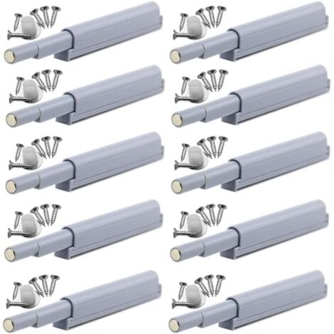 Appuyez pour ouvrir magnétique loquets Fermetures magnétiques push-open ouvre et ferme la porte avec une simple pression (10 pièces)