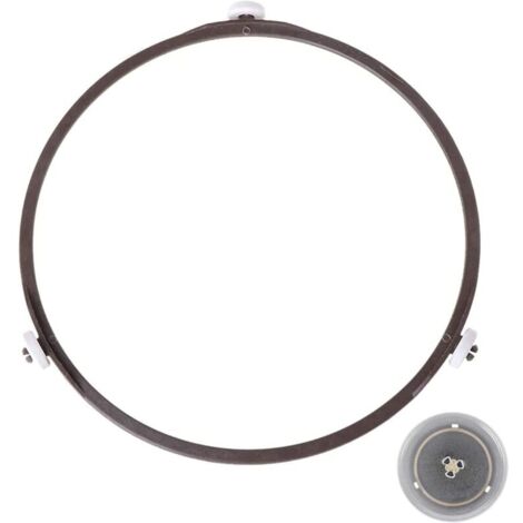 Support plateau tournant universel de 22cm,Anneau Rotatif Micro-ondes de Plateau Tournant pour Universel Support en Verre 22cm Diamètre (Brun) (1/4)