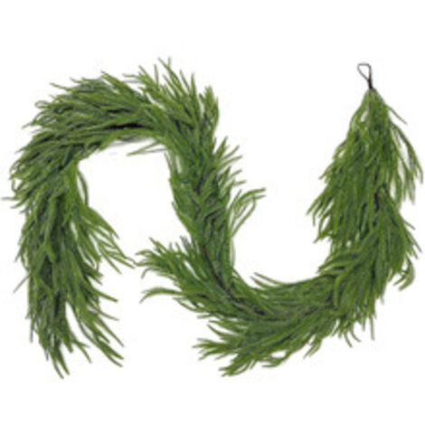 1 Piece Artificial Christmas Garland Green Realistic Touch Artificial Christmas Garland for Fireplace Fireplace Window Indoor Outdoor Decoration, 1.5M
