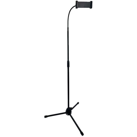 Trépied Tablette Smartphone Portable Pouces Hauteur Réglable de 90-170cm Rotatif à 360° pour Diffusion en Direct, Vidéo, Film, Convient aux tablettes d'une longueur de 15.5 à 26.5 cm