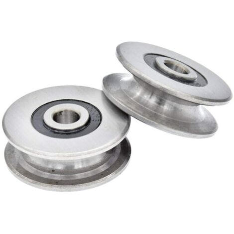 SAL Bloc de poulie simple M32 Lot de 2 Poulies Simples M32, avec 2 Mousquetons à Ressort M12