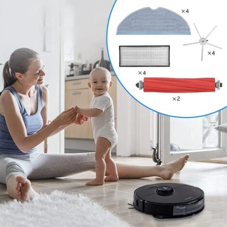 Couvercle De Brosse Principale Pour Roborock S7, S8 Pro Ultra Et Modèles Compatibles - Anti-enchevêtrement - Installation Facile Sans Outils - Pièce De Rechange
