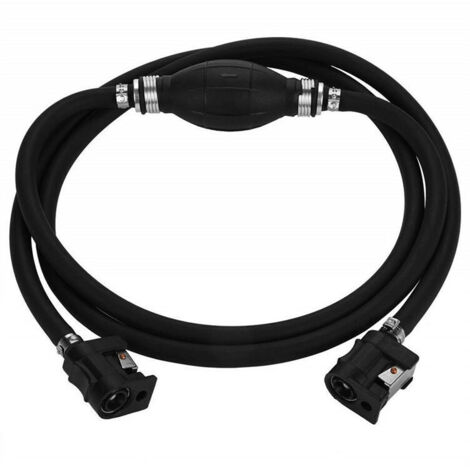 Tuyau De Conduite De Carburant Ensemble De Connecteurs De R¨Servoir D'Essence pour Moteur De Bateau Hors-Bord pour Moteur Noir environ 2m (1/4)