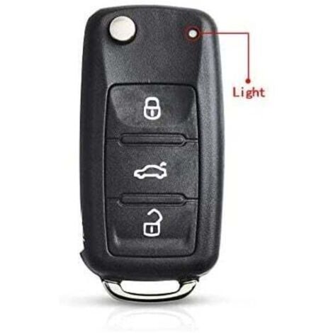 SALPIE Coque Clé Voiture 3 Boutons Compatible Ford Transit Connect Custom Focus C-Max - Lame HU101 Incluse