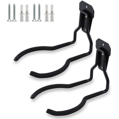 Supports Muraux Pour DéBroussailleuses, 2 Pcs De Crochet Mural Pour Coupe-Herbes, Universel Support Pour Tondeuse à Gazon, Support Mural Pour Coupe-Herbe (1/4)