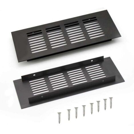 [JAMAIS UTILISÉ] Grille d’aération VMC 200 mm – 2 pièces en aluminium à encastrer – Ventilation placards et chambres – Résistante à la corrosion, installation facile (1/4)