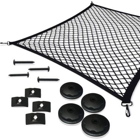 [JAMAIS UTILISÉ] Filet à bagages de voiture, filet de coffre en nylon élastique 110x60cm filet de protection filet de séparation multifonctionnel pour coffre de chiens