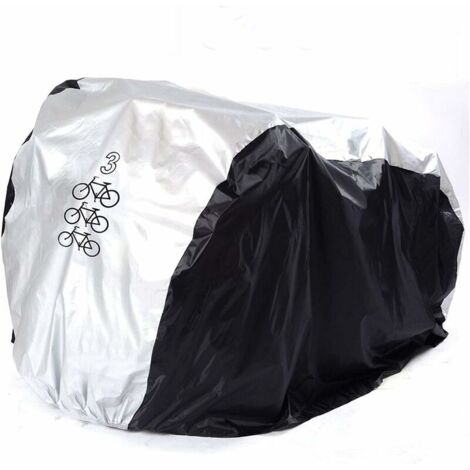 [JAMAIS UTILISÉ] Housse de vélo pour 2 vélos Bike Housse Trois vélos 190T Nylon étanche Bache Velo Exterieur Portable Bache Protection Velo Housse Multi vélo extérieur, Anti-poussière, Protection Plui