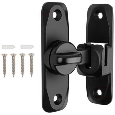 [JAMAIS UTILISÉ]  Verrou Serrure de Porte Coulissante Loquet 90 180 Degres Crochet de Verrouillage pour Porte Fenetre et Armoire (1/4)