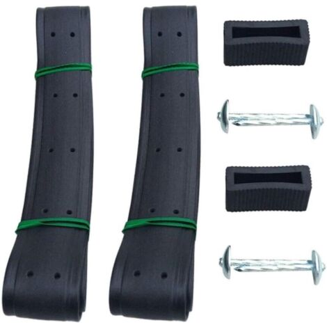 [JAMAIS UTILISÉ] 2 Pièces 90cm Attaches D'arbres, 3,8cm À Toute épreuve Pièges à Arbres Réglables pour Arbuste d'arbre De Support (Noir)