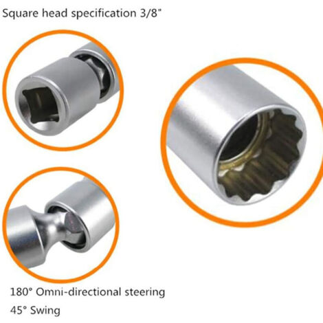 Cle a Bougie 14mm et 16mm, 2 Pièces Precision Steel Clé À Bougie, Paroi Mince Clés À Bougie