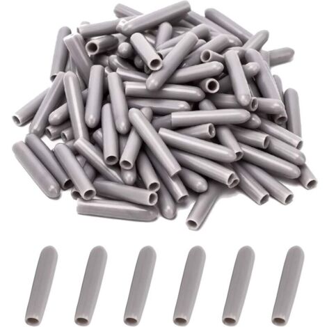 [JAMAIS UTILISÉ] Capuchons pour Lave-Vaisselle [100 Pièces], Couvercle De Panier De Lave-Vaisselle, Capuchon du Lave-Vaisselle pour Protéger Les Broches pour Panier à Vaisselle, Antirouille(Gris) (1/4)