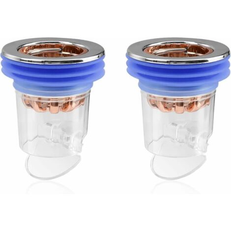 [JAMAIS UTILISÉ] Valve anti-odeur, 2 pièces bouchon de douche anti-odeur, bouchon de douche anti-odeur pour sol de douche, noyau désodorisant pour balcon, siphon de sol de cuisine et de salle de bain (1/4)