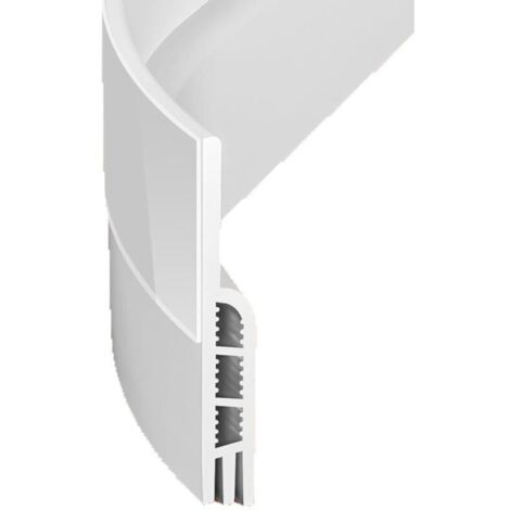 [JAMAIS UTILISÉ] 2 Pièces Boudin de Porte, Bas de Porte Anti Courant d'air, Calfeutrer Bas de Porte Autocollant pour Isolation, Bloquer la Poussière (100 x 5 cm, Blanc) (1/4)