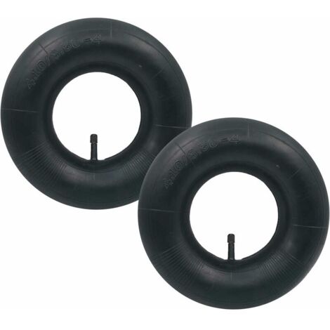 [JAMAIS UTILISÉ] 2 pièces 4.10/3.50-4 Chambre à air Pneu TR-13 Valve Droite pour Diable, Chariot, Chariot à Main, Chariot de Jardin, Tondeuse à Gazon (1/4)