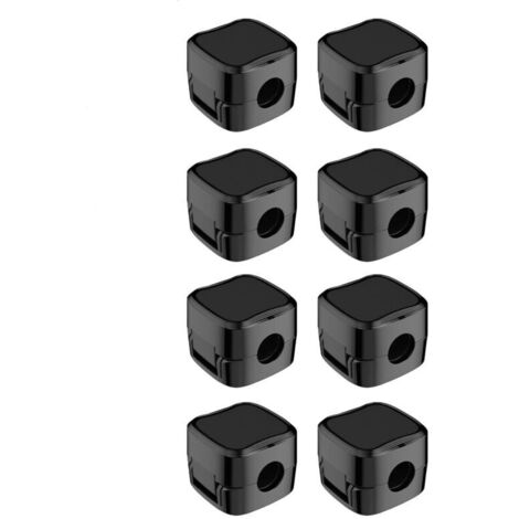 [JAMAIS UTILISÉ] 8Pcs Organisateur Câble Magnetique avec Auto-adhésifs, Clips Rangement de Câble, pour Câble Chargement USB, Câbles D'alimentation, pour Maison, Bureau (Noir)